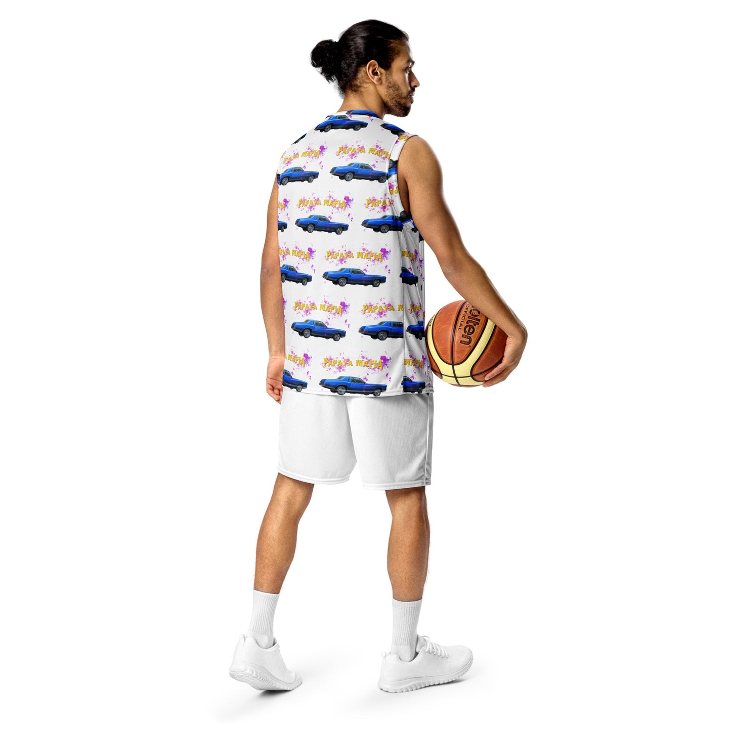 Monte CARLO 73 Papaya Mafia Recycled unisex basketball jersey