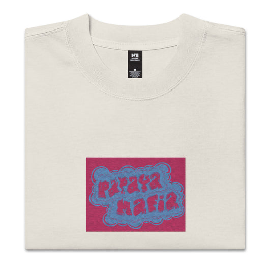 Purple Haze Papaya Mafia Oversized faded t-shirt