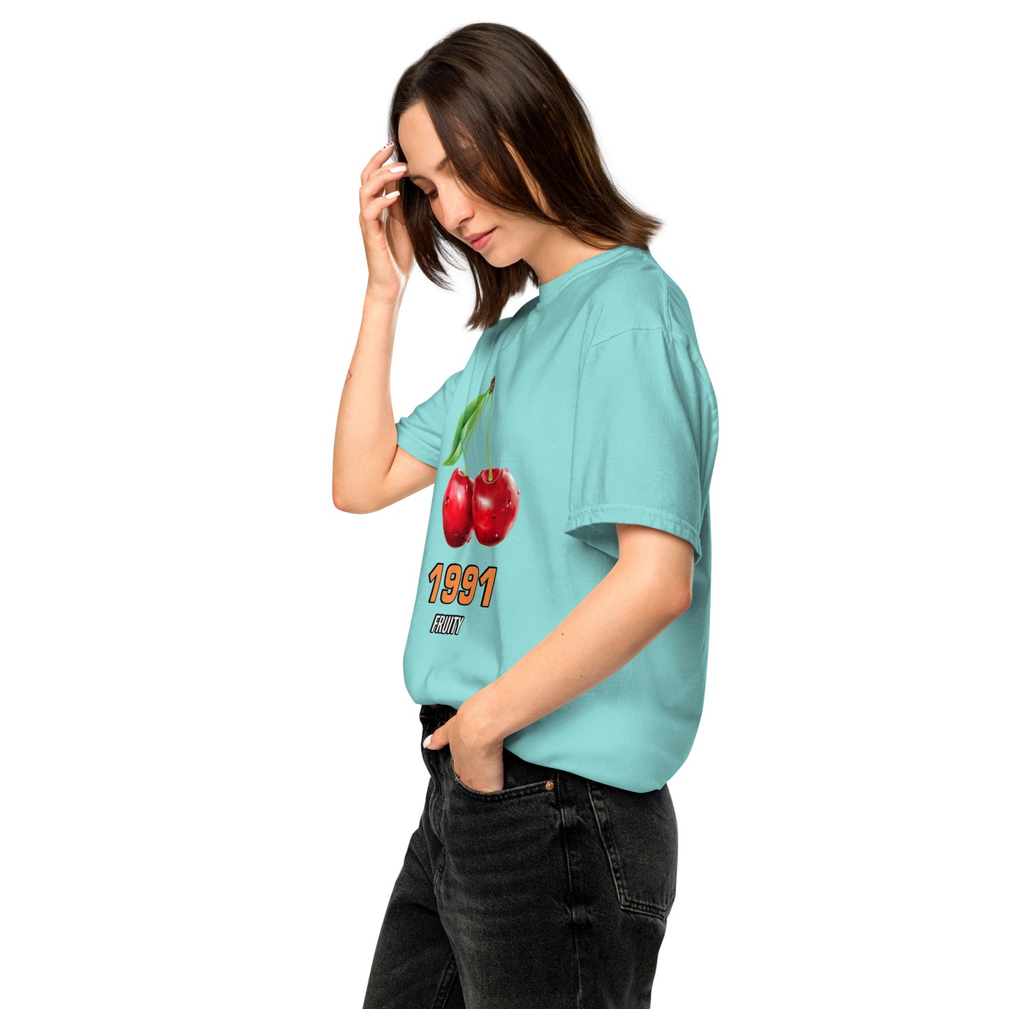 BOG Designed Fruity Unisex garment-dyed heavyweight t-shirt