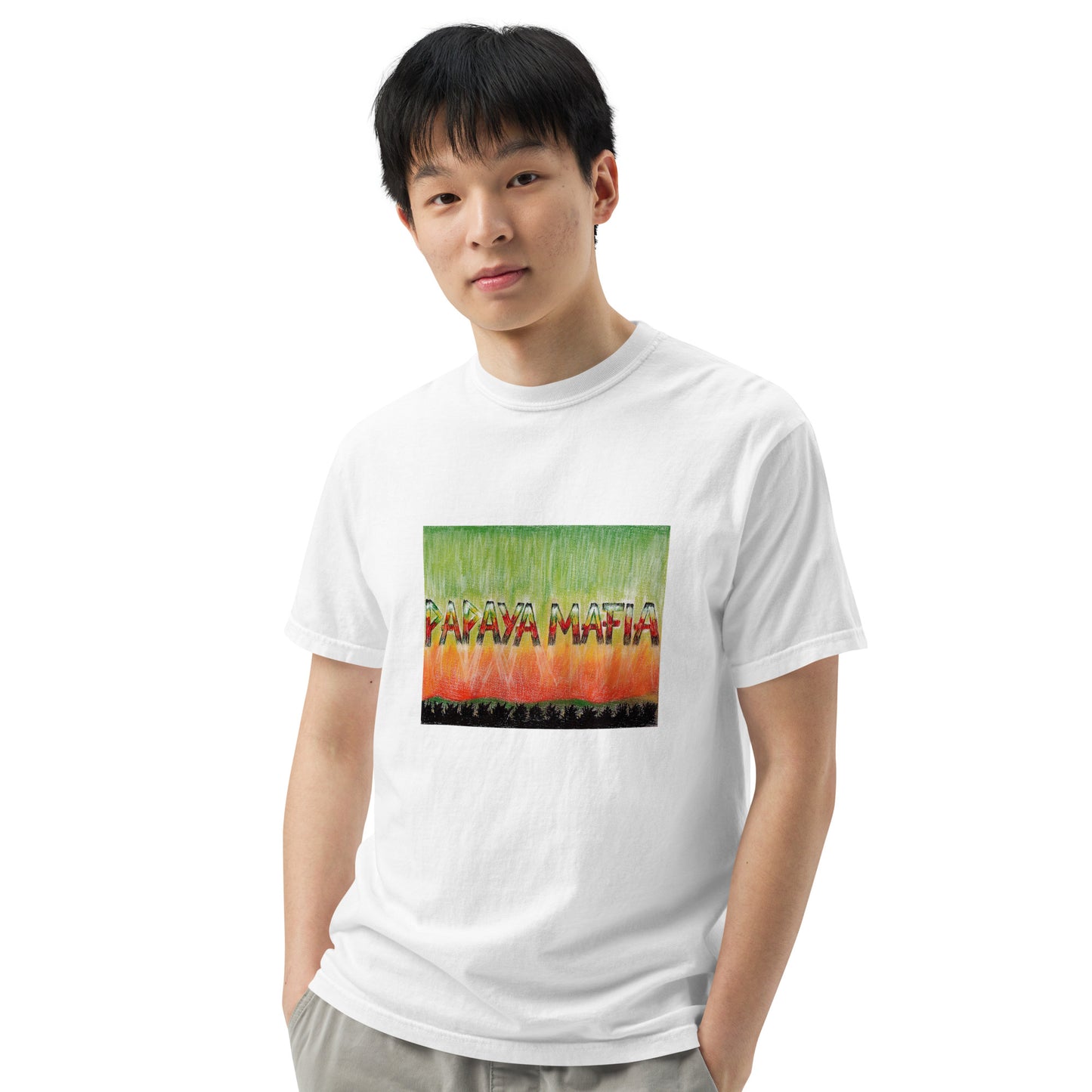 Legalize Papaya Mafia Unisex garment-dyed heavyweight t-shirt